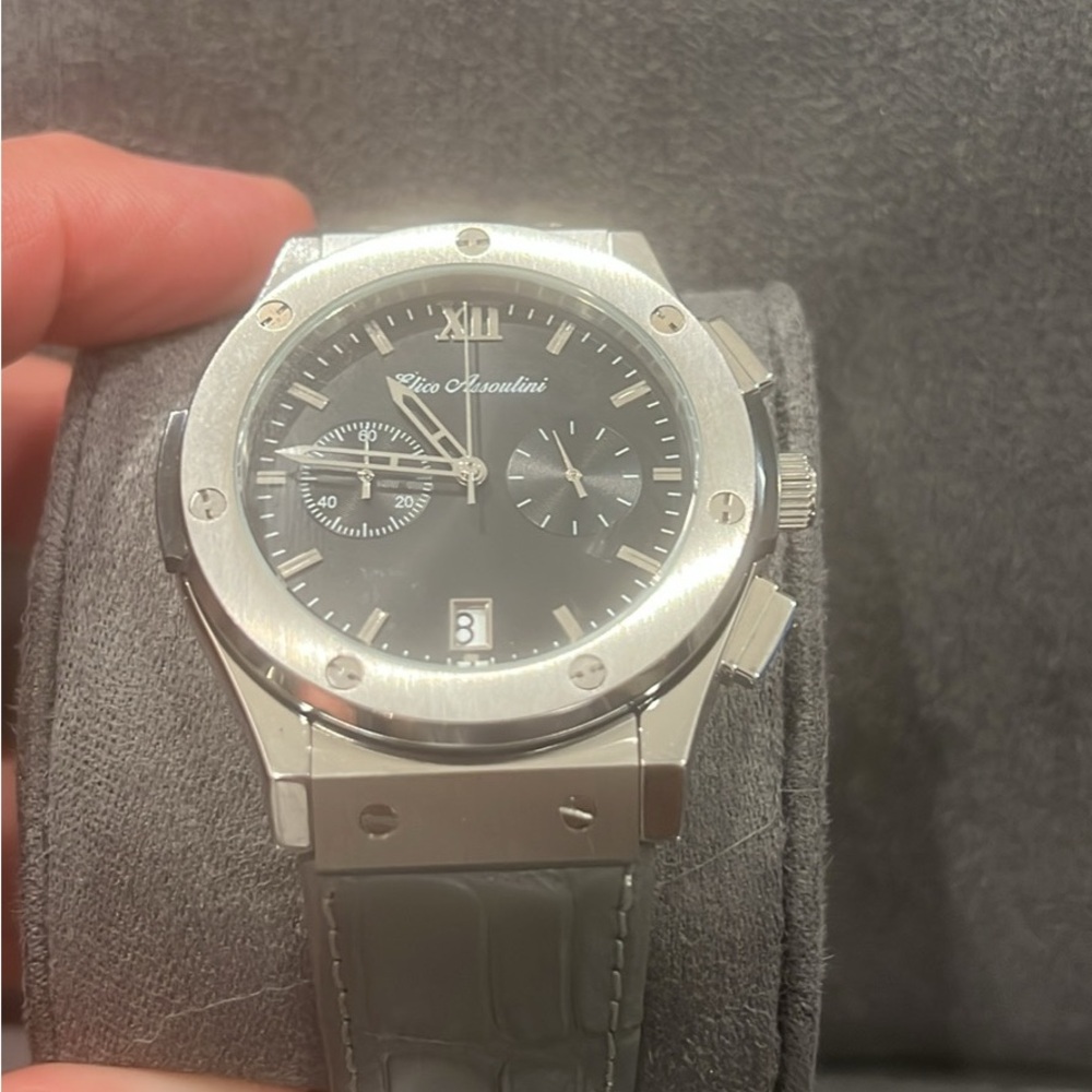Assouline Silver and Gray Men's Watch
